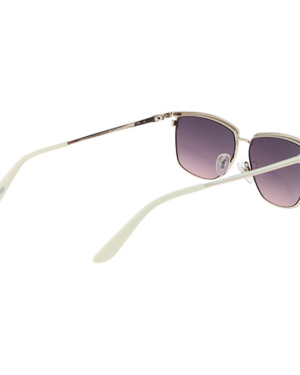 Guess White Metal Sunglasses