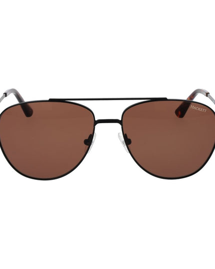 Hackett Black Metal Sunglasses