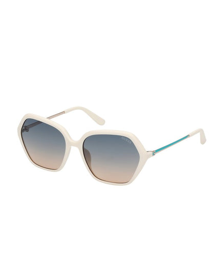 Guess White Resin Sunglasses