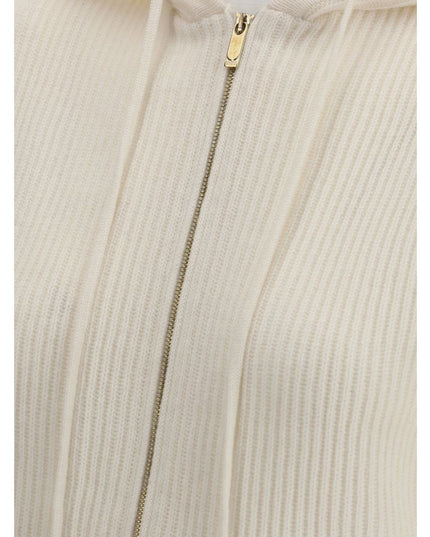 Max Mara White Wool Sleeveles Sweater