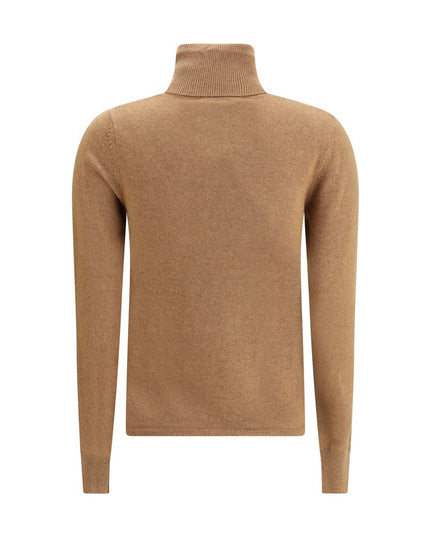 Max Mara Brown Wool Turtleneck
