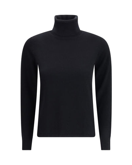 Max Mara Black Wool Turtleneck
