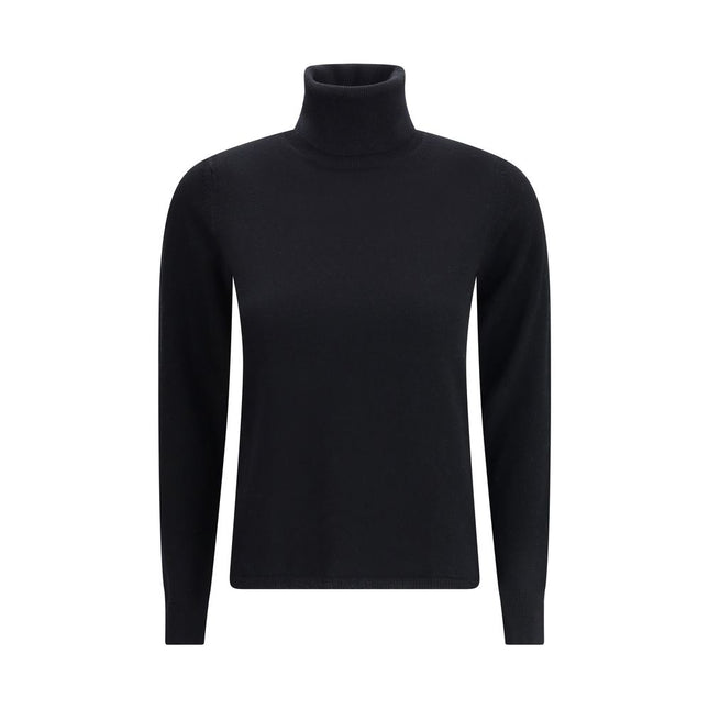 Max Mara Black Wool Turtleneck