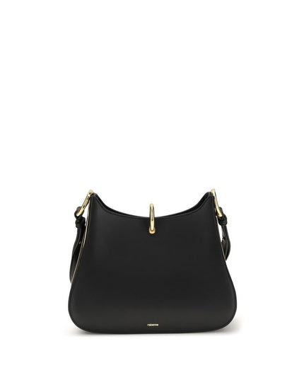 Rabanne Black Calf Leather Bos Taurus Shoulder Bag