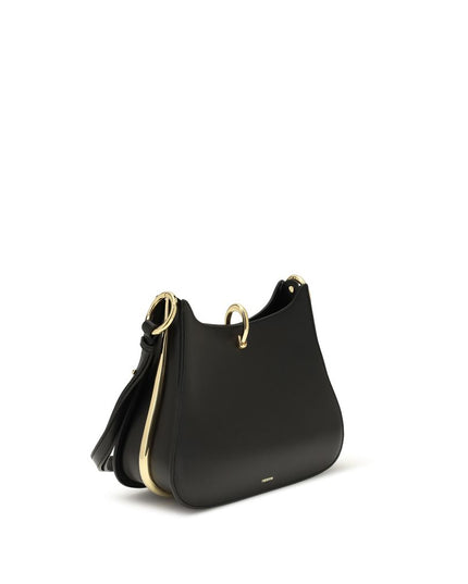 Rabanne Black Calf Leather Bos Taurus Shoulder Bag