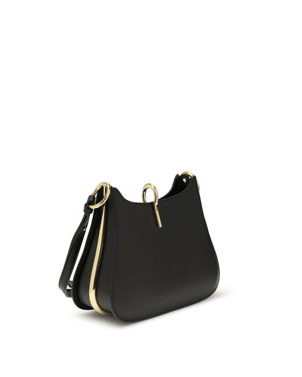 Rabanne Black Calf Leather Bos Taurus Shoulder Bag