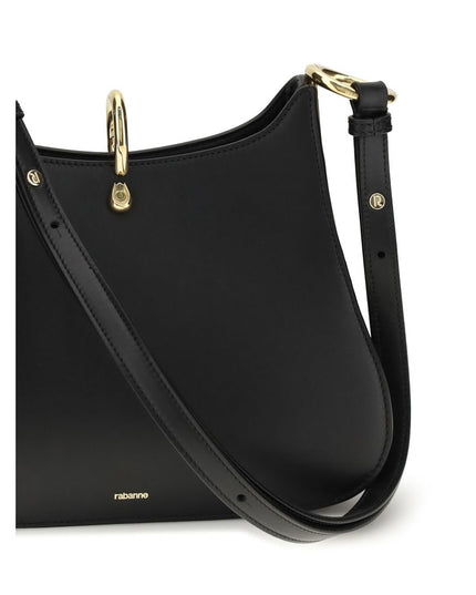 Rabanne Black Calf Leather Bos Taurus Shoulder Bag