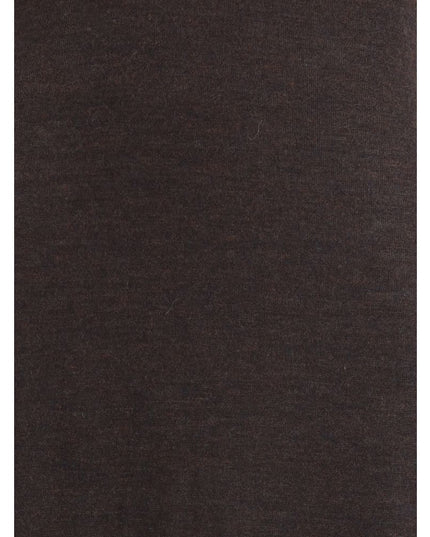 Ferragamo Brown Fleece Wool Long Dress