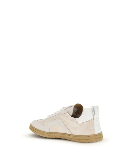 Pierre Hardy Cream Calf Leather Bos Taurus Low Top Sneakers