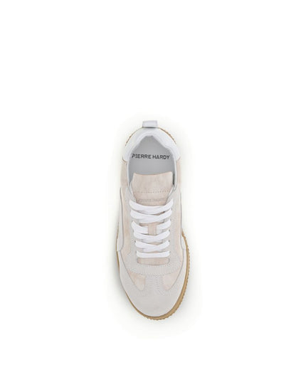 Pierre Hardy Cream Calf Leather Bos Taurus Low Top Sneakers