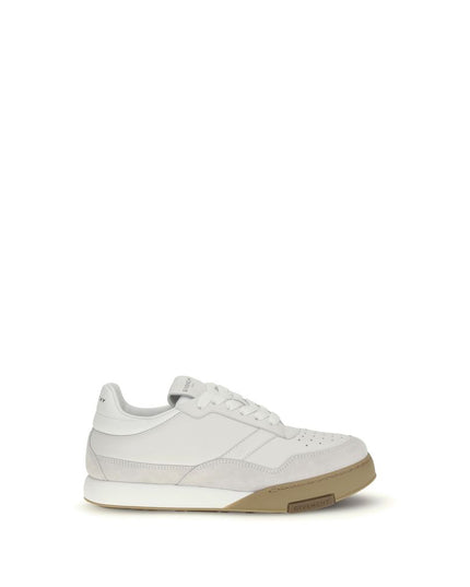Givenchy White Calf Leather Bos Taurus Chunky Sneakers