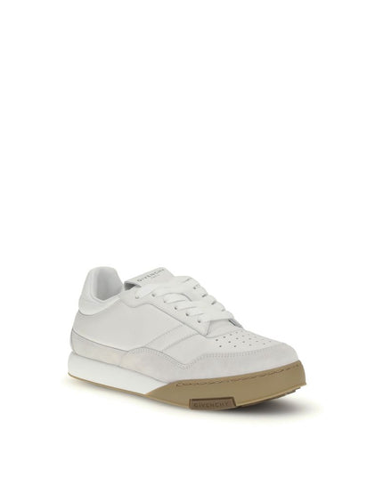 Givenchy White Calf Leather Bos Taurus Chunky Sneakers