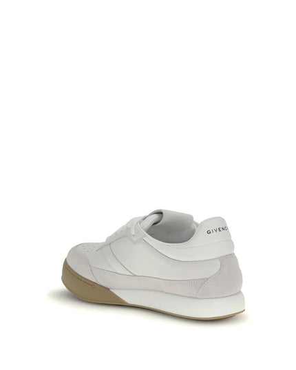 Givenchy White Calf Leather Bos Taurus Chunky Sneakers