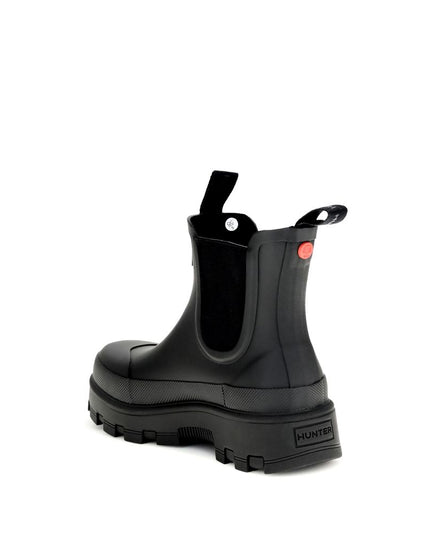 Hunter Black Rubber Chelsea Boots