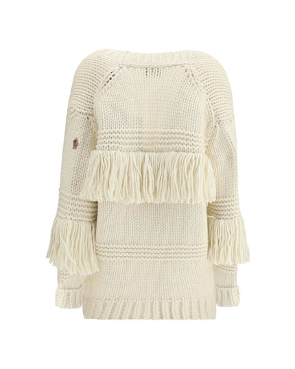 Moncler Grenoble Cream Polyamide Cardigan