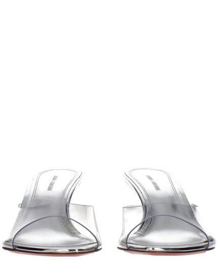 Amina Muaddi Transparent Pvc Stiletto Heel Sandals
