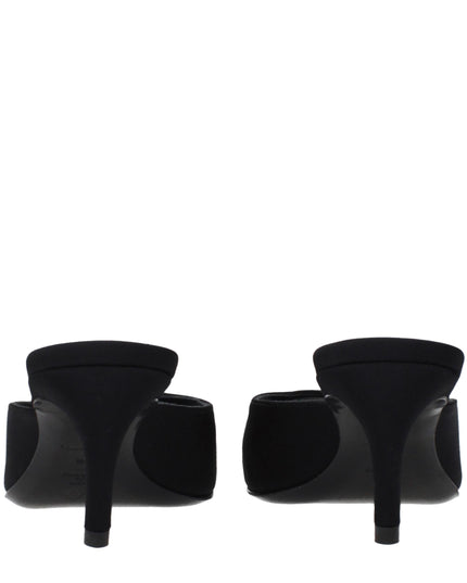 The Attico Black Fabric Sandals