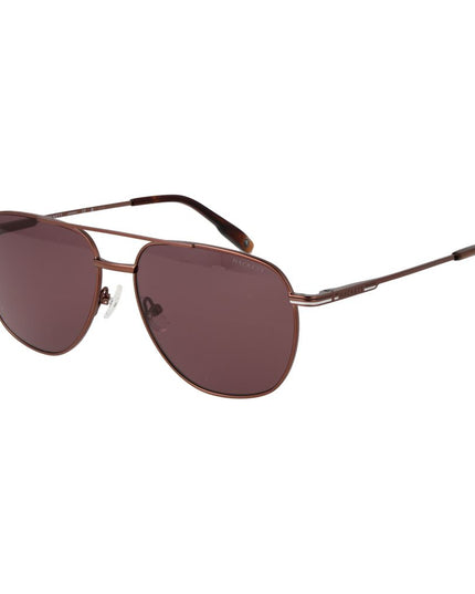 Hackett Brown Metal Sunglasses