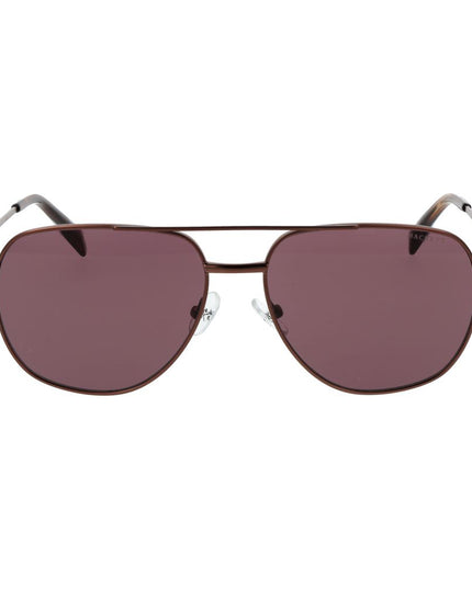 Hackett Brown Metal Sunglasses