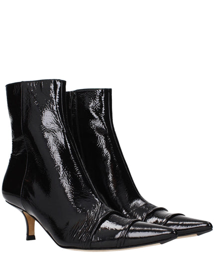Maison Margiela Black Leather Ankle Boots