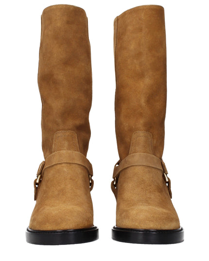 Chloé Brown Leather Ankle Boots