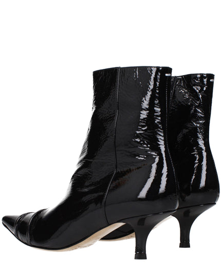 Maison Margiela Black Leather Ankle Boots