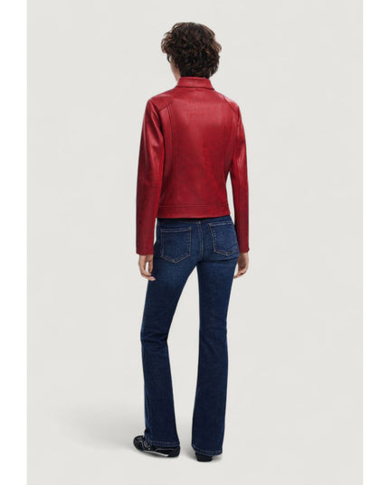 Desigual Red Polyester Bomber