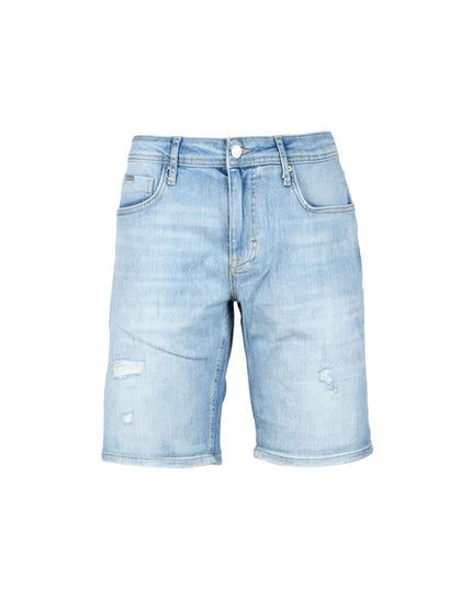 Antony Morato Blue Cotton Bermuda Shorts