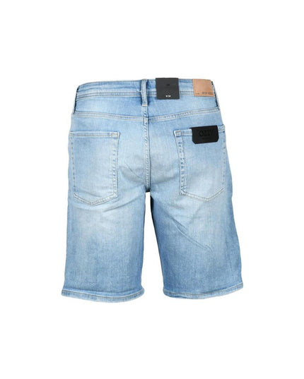 Antony Morato Blue Cotton Bermuda Shorts