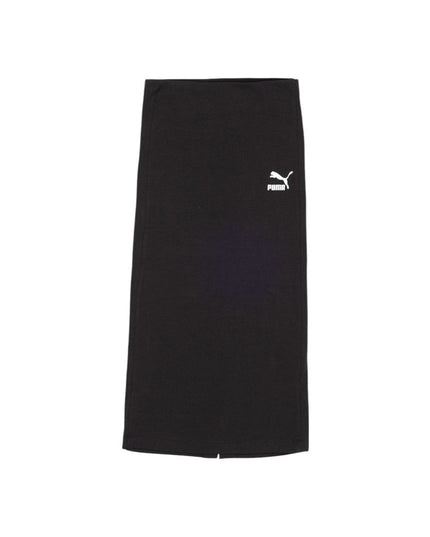 Puma Black Cotton Long Skirt