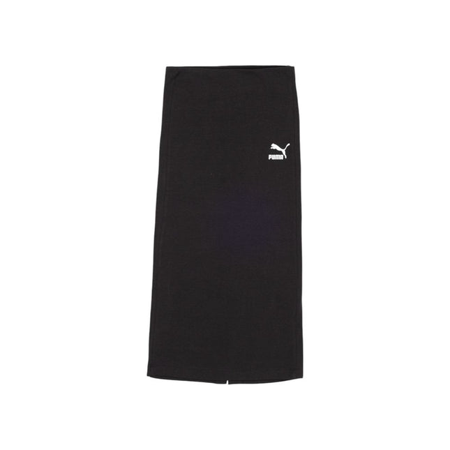 Puma Black Cotton Long Skirt