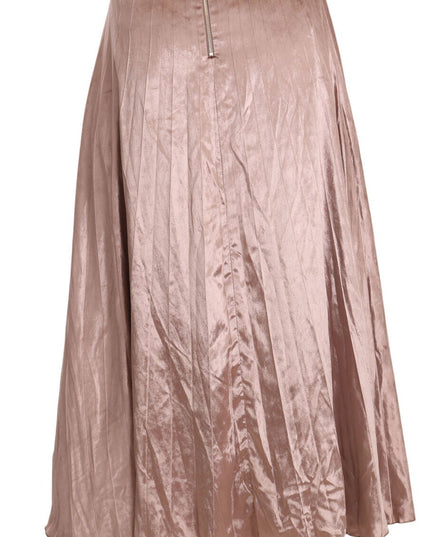 Mangano Chocolate Viscose High Waist A-line Maxi Skirt