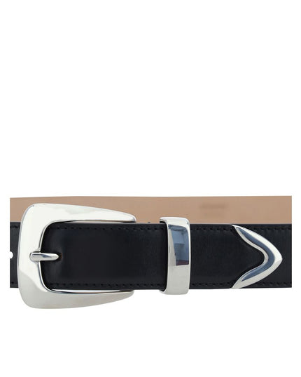 Khaite Black Calf Leather Bos Taurus Regular Belt