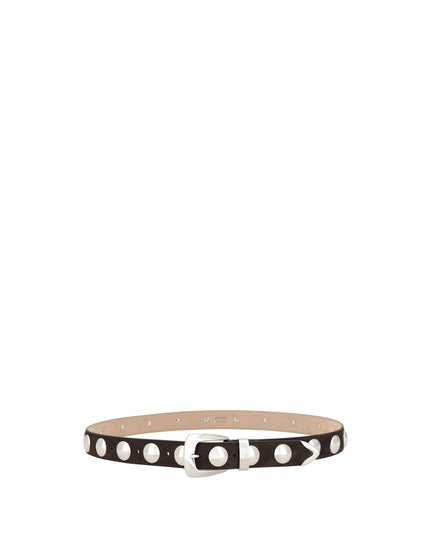 Khaite Brown Calf Leather Bos Taurus Regular Belt