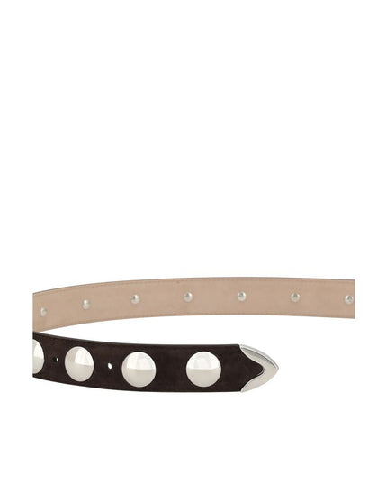 Khaite Brown Calf Leather Bos Taurus Regular Belt