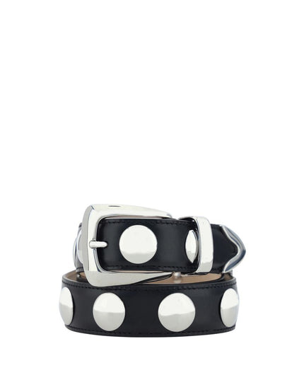 Khaite Black Calf Leather Bos Taurus Regular Belt