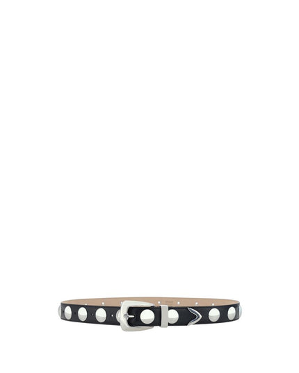 Khaite Black Calf Leather Bos Taurus Regular Belt