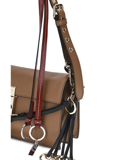 Prada Brown Calf Leather Bos Taurus Shoulder Bag