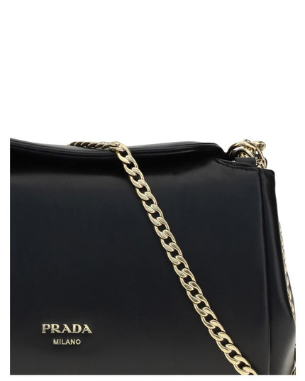 Prada Black Lamb Ovis Aries Aries Shoulder Bag