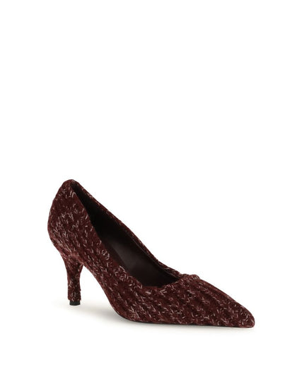 Prada Bordeaux Calf Leather Bos Taurus Platform Pumps