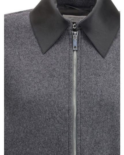 Max Mara Gray Fleece Wool Clothing