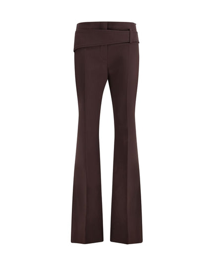 Max Mara Purple Polyester Dress Pants