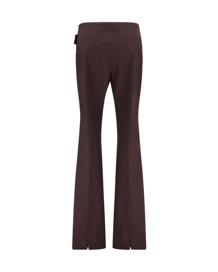 Max Mara Purple Polyester Dress Pants