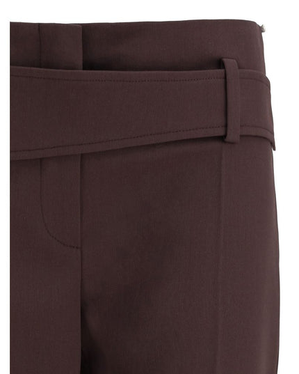 Max Mara Purple Polyester Dress Pants