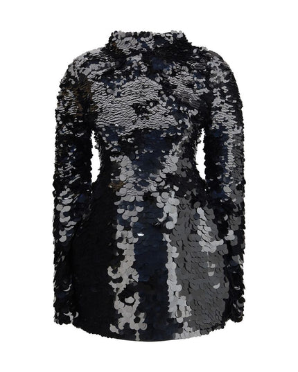 Max Mara Black Polyester Cocktail Dress