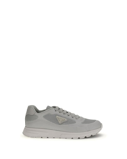 Prada Gray Rubber Athletic Sneakers
