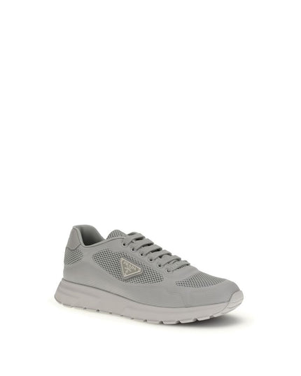 Prada Gray Rubber Athletic Sneakers