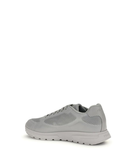 Prada Gray Rubber Athletic Sneakers