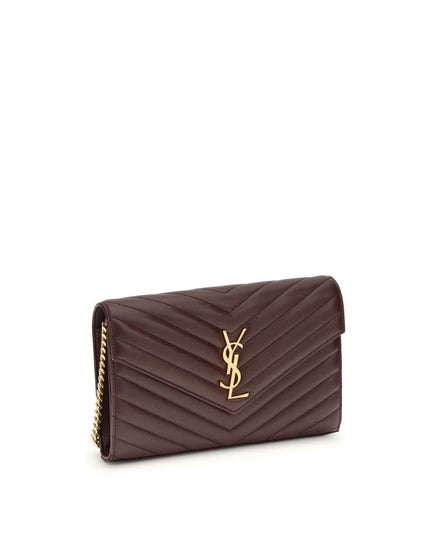 Saint Laurent Bordeaux Calf Leather Bos Taurus Wallet