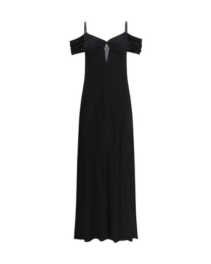 Saint Laurent Black Viscose Casual Dress